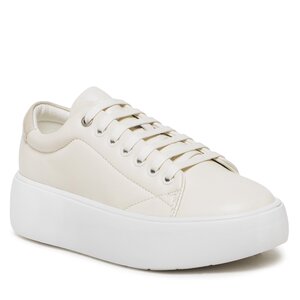 Sneakersy Calvin Klein - Bubble Cupsole Lace Up HW0HW01356 Marshmallow/Feather Gray 0K6.