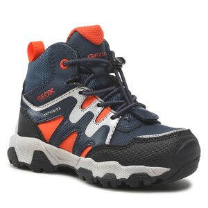 Šnurovacia obuv Geox - J Magnetar B.B Abx A J263ZA 0CEFU C0820 M Navy/Orange.