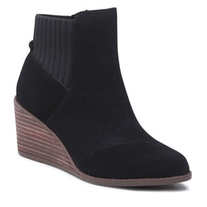 Členková obuv Toms - Sadie 10016851 Black Suede.