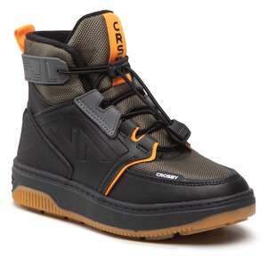 Šnurovacia obuv Crosby - 228204/06-03 Black/Khaki.
