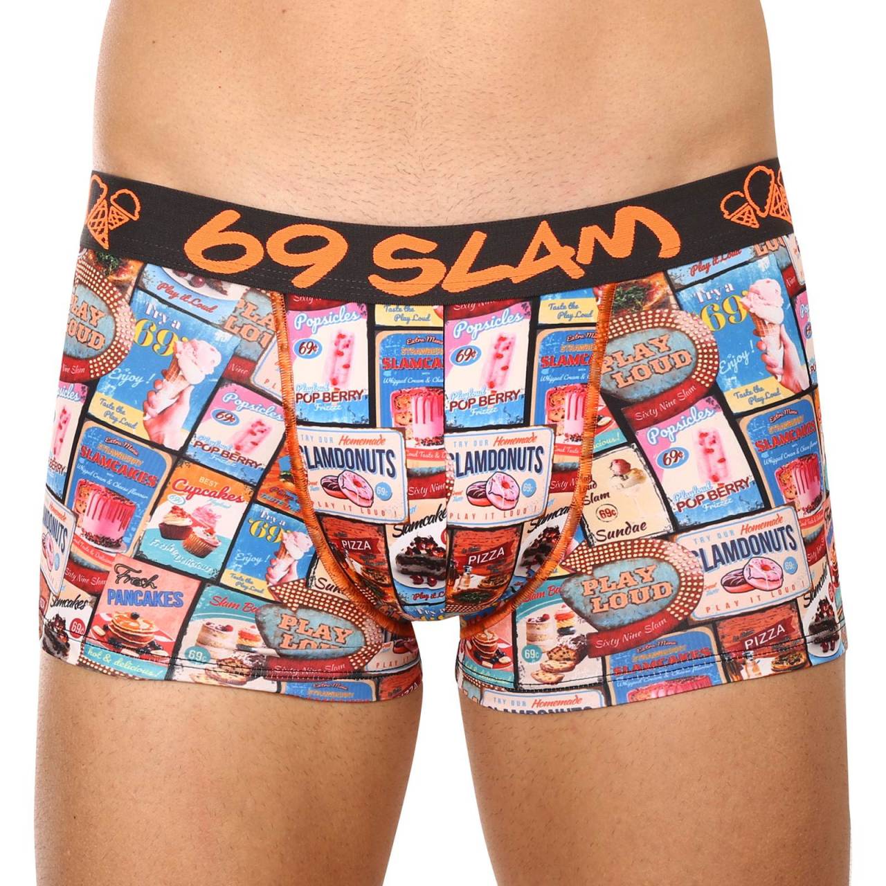 Pánske boxerky 69SLAM hip vintage food sign (MSYVFS-PO) M, trenky.
Vstúpte do sveta, kde sa pohodlie stretáva s originalitou!
Mikrovlákno, ktoré vás presvedčí na prvý dotyk
Boxerky sú vyrobené z umelých vlákien (kombinácia polyesteru a spandexu) - táto zmes vytvára dokonale mäkký, pružný a prispôsobivý materiál.
Výrazný dizajn a premyslený strih na aktívne dni
Boxerky 69SLAM vás na prvý pohľad zaujmú svojím jedinečným vzhľadom, originálnymi vzormi a príjemnými farbami.
Prečo by boxerky 69SLAM nemali chýbať vo vašom šatníku

Mikrovlákno - ľahké, elastické, rýchloschnúce.
Kratšie nohavičky, ktoré sa nikde nekrčia.
Výrazný dizajn s originálnymi vzormi.

69SLAM spodná bielizeň, ktorá vám zdvihne náladu
69SLAM je obľúbená surferská značka z Bali, ktorá oslavuje život, umenie, kreativitu, dizajn a farby v každom detaile.
Ako sa starať o boxerky 69SLAM
Dodržiavaním týchto jednoduchých krokov zabezpečíte, že vaše boxerky 69SLAM budú dlho vyzerať krásne, funkčné a pohodlné.

Pranie: Odporúčame ručné pranie vo vlažnej vode.


Sušenie: Nesuš v sušičke.


Žehlenie: Nežehliť.

Tip: Vaša obľúbená spodná bielizeň si zaslúži šetrné zaobchádzanie.
