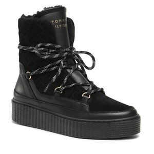 Členková obuv Tommy Hilfiger - Snow Boot Monogram FW0FW06852 Black BDS.