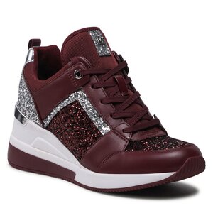 Sneakersy MICHAEL Michael Kors - Georgie Trainer 43F2GEFS1D Merlot.