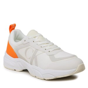 Sneakersy Calvin Klein Jeans - Retro Tennis Mesh YM0YM00638 White/Creamy White 0K6.