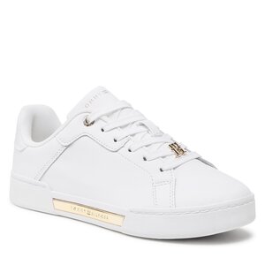 Sneakersy Tommy Hilfiger - Court Sneaker Golden Th FW0FW07116 White YBS.