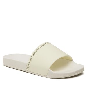 Šľapky Calvin Klein - Rubber Pool Slide HW0HW01526 Marshmallow YBJ.