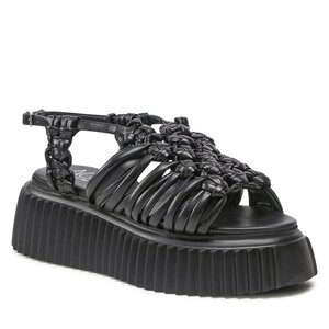 Sandále AGL - Alice Flatform D642072PQKE1581013 Nero.