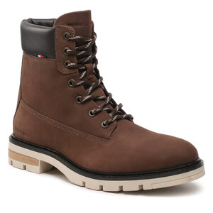 Outdoorová obuv Tommy Hilfiger - Padded Nubuck Boot FM0FM04205 Cocoa GT6.
