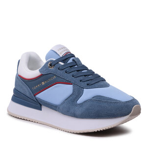 Sneakersy Tommy Hilfiger - Elevated Feminine Runner FW0FW06949 Blue Coast DXB.