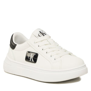 Sneakersy Calvin Klein Jeans - Low Cut Lace-Up Sneaker V3X9-80562-1355 M White/Black X002.