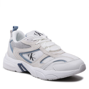 Sneakersy Calvin Klein Jeans - Retro Tennis Su-Mesh YM0YM00589 White/Iceland Blue 01S.
