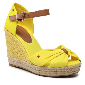 Espadrilky Tommy Hilfiger - Basic Open Toe High Wedge FW0FW04784 Vivid Yellow ZGS.