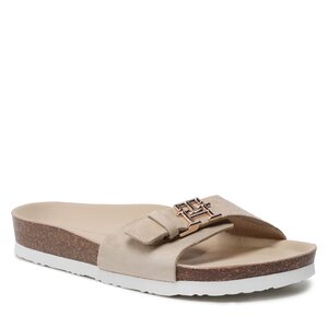 Šľapky Tommy Hilfiger - Th Mule Sandal Suede FW0FW07071 Sandalwood RBT.
