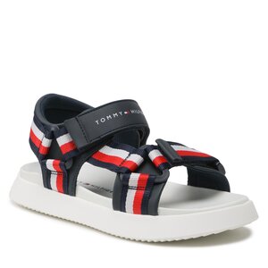 Sandále Tommy Hilfiger - Stripes Sandal T3B2-32905-1355 S Blue 800.