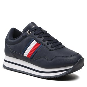 Sneakersy Tommy Hilfiger - Essential Webbing Runner FW0FW06911  Space Blue DW6.