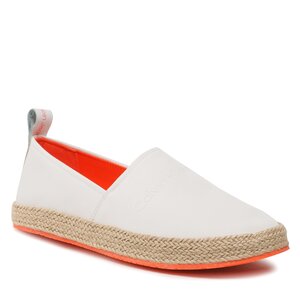 Espadrilky Calvin Klein Jeans - Esparille Inst YM0YM00655 White/Firecracker 0LC.