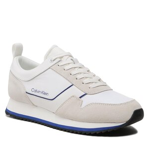 Sneakersy Calvin Klein - Low Top Lace Up Mix HM0HM00985 White/Urban Blue 0K7.