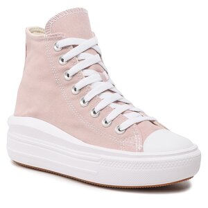 Plátenky Converse - Ctas Move Hi A01369C Stone Mauve/White/White.
