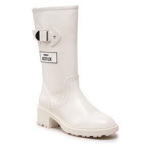 Čižmy TWINSET - Biker 222ACP282 Parchment 07222.