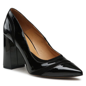 Poltopánky Sagan - 4927 Czarny Lakier/Czarny Welur 920.