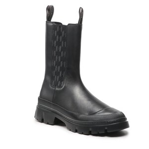 Členková obuv s elastickým prvkom KARL LAGERFELD - KL25260 Black Lthr.