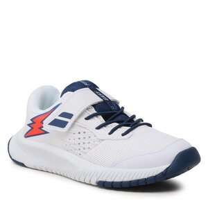 Topánky Babolat - Pulsion All Court Kid 32S23518 White/Estate Blue.