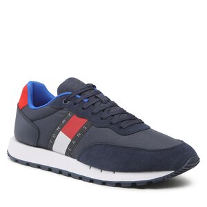 Sneakersy Tommy Jeans - Leather Runner EM0EM01136  Twilight Navy C87.