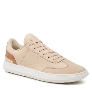 Sneakersy Tommy Hilfiger - Corporate Seasonal Cup Leather FM0FM04491 Tuscan Beige AF6.