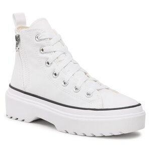 Plátenky Converse - Ctas Lugged Lift Hi A03012C White/White/Black.