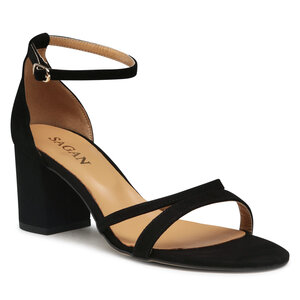 Sandále Sagan - 4914 Czarny Welur 902.