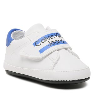 Sneakersy Calvin Klein Jeans - Velcro Shoe V0B4-80542-1582 White/Royal X004.