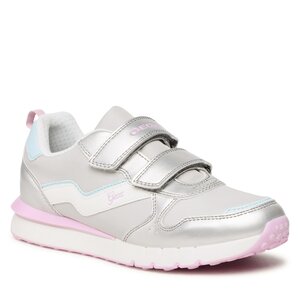 Sneakersy Geox - J Fastics Girl J26GZA054FUC1100 D Lt Grey/Aqua.