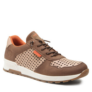 Sneakersy Rieker - 15106-20 Braun Kombi.