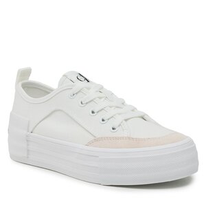 Tenisky Calvin Klein Jeans - Vulc Flatform Bold Irreg Lines YW0YW00903 White/Ancient White 0LA.