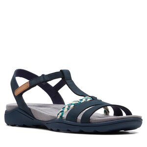 Sandále Clarks - Amanda Tealite 26171128 Navy Nubuck.