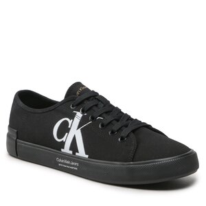 Tenisky Calvin Klein Jeans - Vulc Low Oversized Brand YM0YM00687 Black BDS.