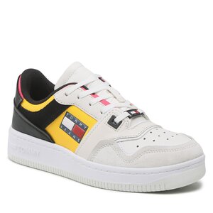 Sneakersy Tommy jeans - Bastke Wmn EN0EN02052  Ecru 0F4.