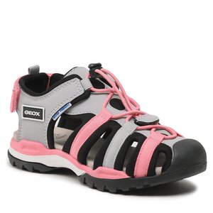 Sandále Geox - J Borealis Girl J350WA05015C0043 S Grey/Black.