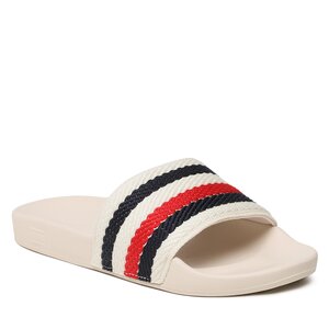 Šľapky Tommy Hilfiger - Essential Pool Slide FW0FW07151 Feather White AF4.