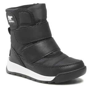 Snehule Sorel - Childrens Whitney II Strap Wp NC3919-010 Black/Sea Salt.