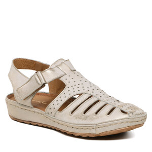 Sandále Maciejka - 6060A-22/00-5 Beż przecierka na złoto.