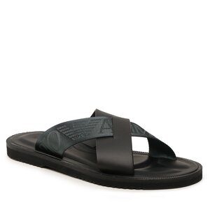 Šľapky Emporio Armani - X4P124 XN787 N975 Black/Green.