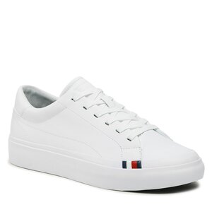 Sneakersy Tommy Hilfiger - Elevated Vulc Leather Low FM0FM04418 White YBS.