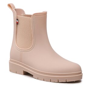 Gumáky Tommy hilfiger - Matt Ankle Rainboot Wth Elastic FW0FW06897 Misty Blush TRY.