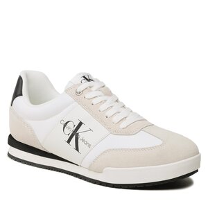 Sneakersy Calvin Klein Jeans - Low Profile Meno Essential YM0YM00686 White/Black 0K4.