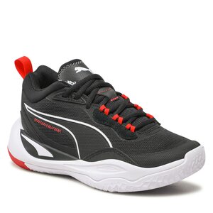 Topánky Puma - Playmaker Jr 387353 01 Jet Black/Blackc/White/Red.
