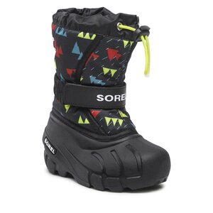 Snehule Sorel - Childrens Flurry Print NC3504 Black 011.