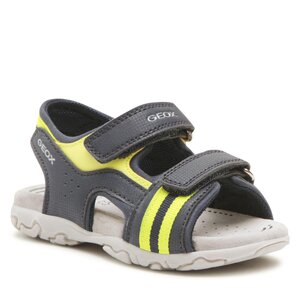 Sandále Geox - B Sandal Flaffee Boy B3559C000CEC4502 S Navy/Fluo Yellow.