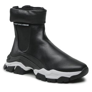 Členková obuv Emporio Armani - X3M357 XF683 00002 Black.