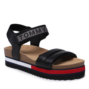 Sandále Tommy Jeans - Flag Outsole Tommy Jeans Sandal EN0EN02122 Black 0GJ.